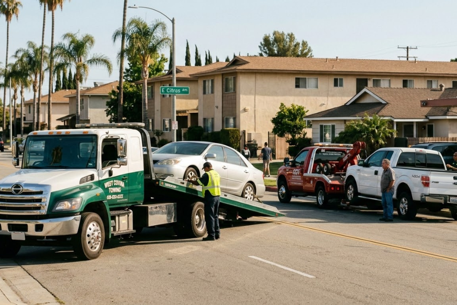 towing cost in West Covina CA